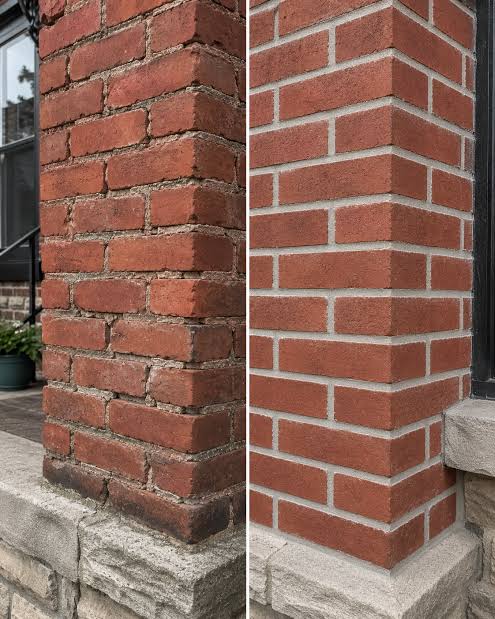 Brick pointing sample