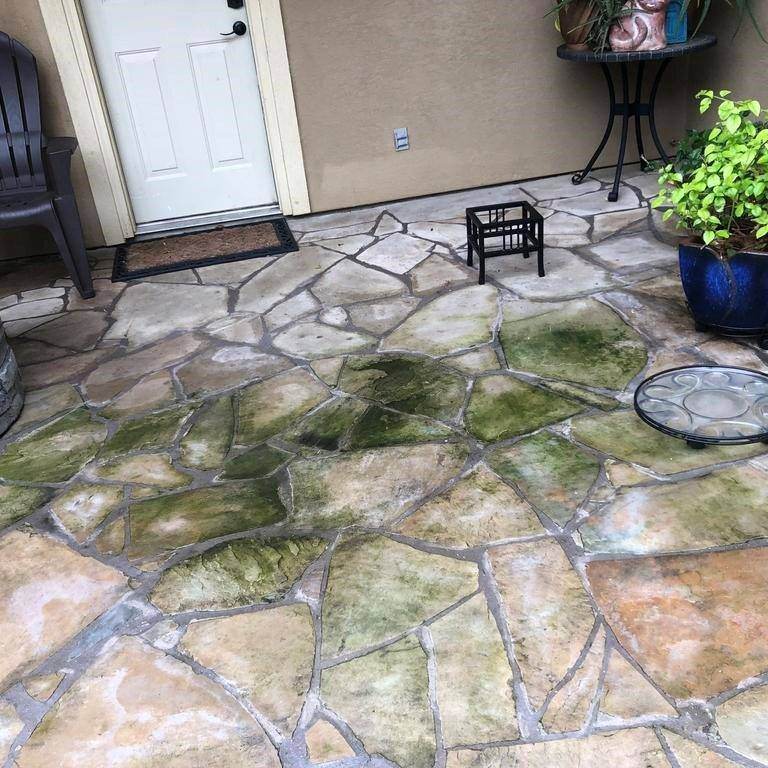 Stone before clean